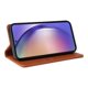 thumbnail image 4 of Funda Billetera de Cuero para Samsung Galaxy A55 5G con Tarjetero y Soporte - Tapa Magnética Marrón, 4 of 6