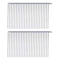 Magideal - 50 Clavijas Para Tienda De Campaña, Clavijas De Jardín Resistentes, Clavijas Para Tienda De Campaña De Aleación De Aluminio Multiusos Portátiles, Clav 035 Cm X 15 Cm