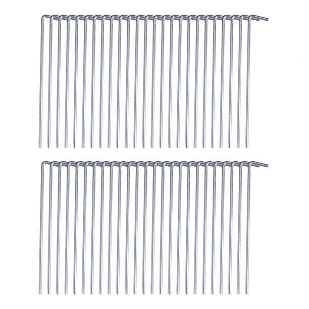 50 clavijas para tienda de campaña, clavijas de jardín resistentes, clavijas para tienda de campaña de aleación de aluminio multiusos portátiles, clav 035 cm x 15 cm
