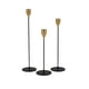 thumbnail image 1 of Pack 3 Porta Vela Candelabro Set 3 Candelabros Negro D, 1 of 2
