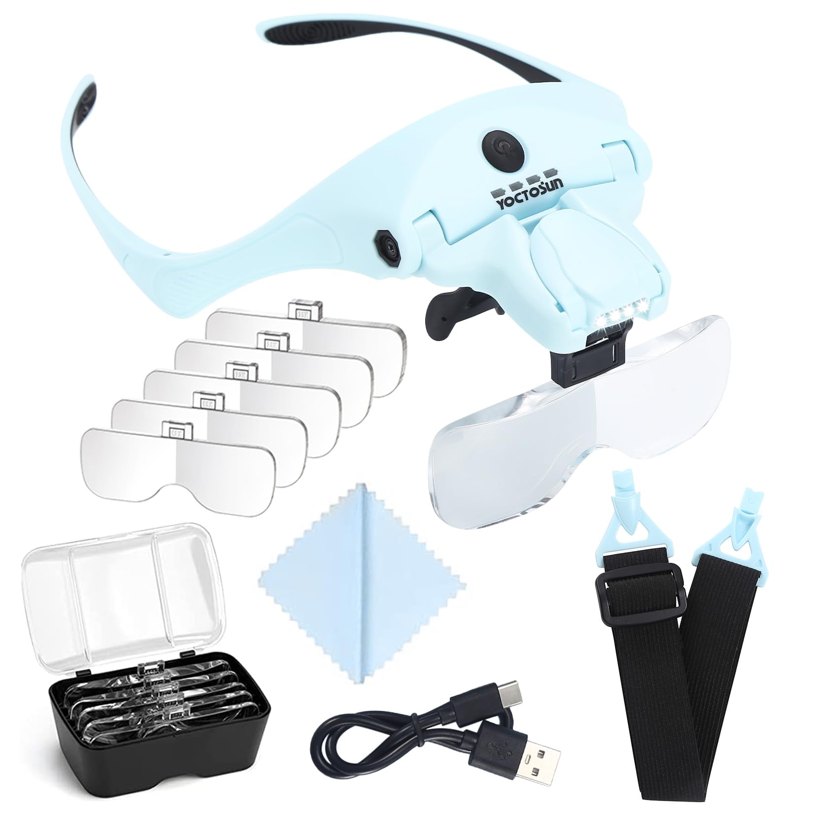 Lupas Yoctosun Con Luz De 1 A 3,5 Veces Recargables