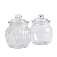 Canister 600Ml Vidrio 1 Pieza Transparent, Producto Surtido 1 Un Haus