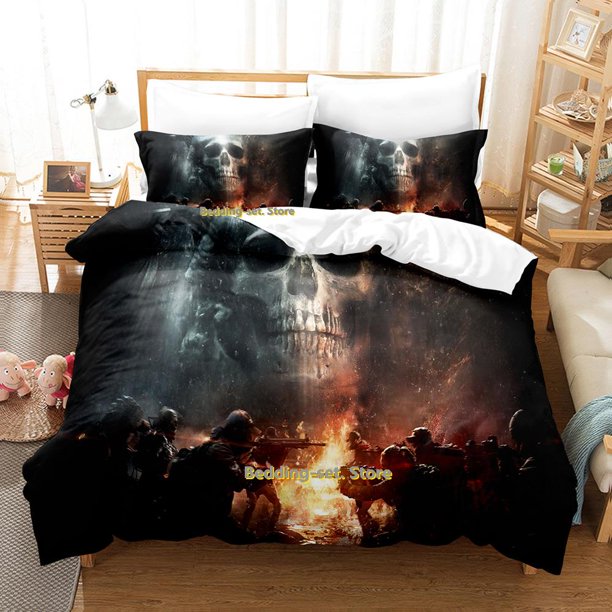 New Shooting Game Tom Clancy's The Division 2 Bedding Set Cartoon Anime three-piece set Adult Kid Bedroom Duvetcover Set Bed Sheets
