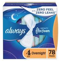 Almohadillas Femeninas Always Infinity Talla 4 Overnight 78 Unidades