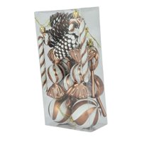 Magideal - 15 Piezas De Adornos Colgantes De Navidad, De Navidad, Bolas De Navidad Para El Día De San Valentín, Vacaciones, Graduación, Hogar, Patio Marrón