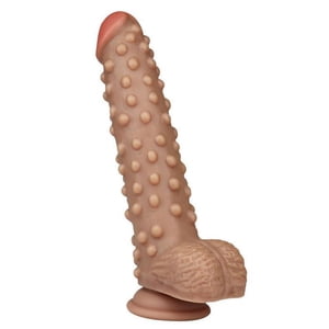 Dym - Dildo Realista, Con Testículos Y Puntos De Estimulación 24Cm
