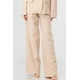 thumbnail image 3 of Saronite Conjunto Semiformal de Blazer Holgado de Manga Larga con Botones y Pantalones Anchos de Tejido Elástico de Lujo, Color Topo (para Mujer), 3 of 5