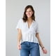 thumbnail image 1 of Blusa Mujer Escote V Crep Blanco Polemic, 1 of 3