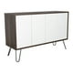 thumbnail image 1 of Arrimo Con 4 Puertas Y 4 Repisas Fm-001b Blanco Y Café Oscuro, 1 of 11