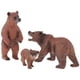 thumbnail image 4 of 3 Piezas Simulación Figura de Oso Juguete Modelo Animal Set Adornos de Escritorio para el Hogar, 4 of 5