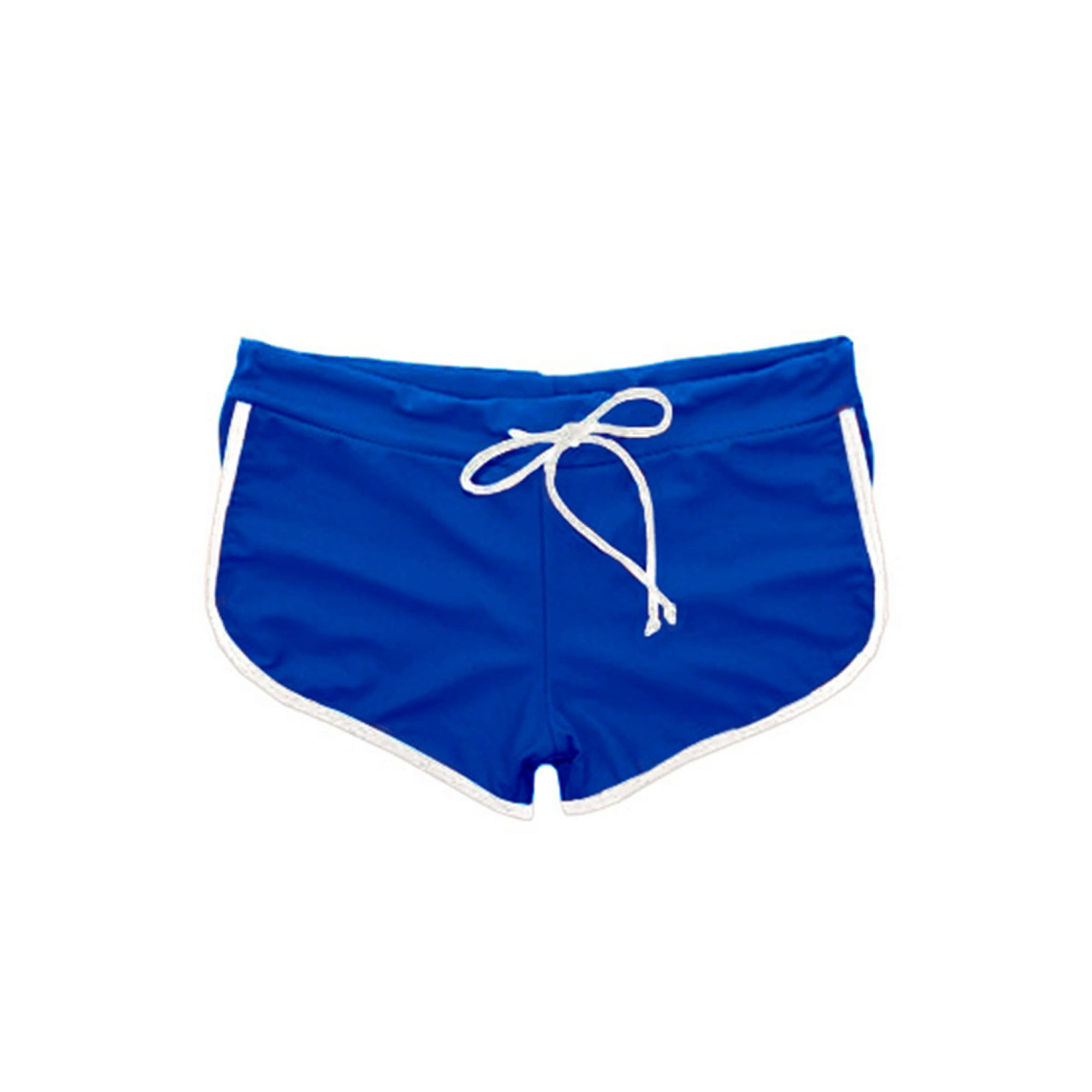 Samia - Hot Pant Juvenil Azul Con Blanco 14