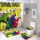 thumbnail image 1 of La familia Addams-theme 4-Piece Shower Curtain Set with Rugs, Waterproof Bathroom Decor Set Includes Bath Mat, U-Shaped Rug, Toilet Lid Cover and Curtain with Hooks, 1 of 6