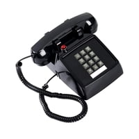 Magideal - Teléfono De Escritorio Con Cable Y Soporte Metálico Para Hoteles Y Residencias 13 X 22,2 X 11,5 Cm , Negro