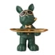 thumbnail image 4 of Figura Soporte Para Artículos Diversos Estatua De Perro Organizador De Entrada Bandeja Verde, 4 of 5