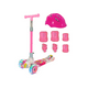 thumbnail image 1 of Monopatín luces t-go ruedas + casco y protecciones rosado, 1 of 3