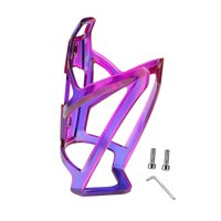 Magideal - Soporte Para Botella De Bicicleta Portavasos Resistente Ligero Accesorio Con Tornillos Material Pc Adecuado Para Adultos Bicicleta Montaña Carretera P Violeta Azul