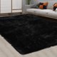 thumbnail image 1 of Alfombra Shag CAROMIO Fluffy de 2,74 m x 3,66 m, extra suave, negra, 1 of 7