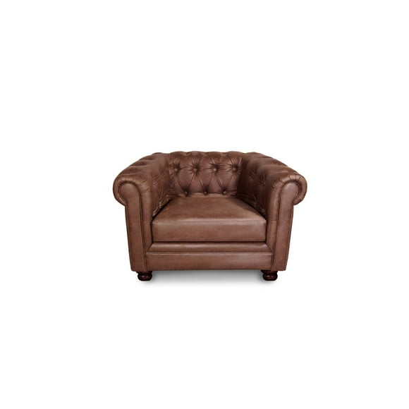 Sofa Florencia 1C Cuero Colorado Caramelo