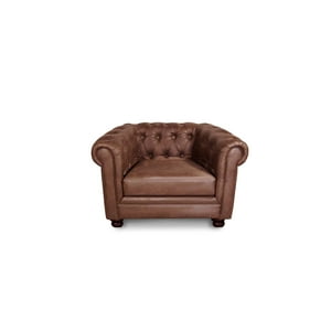 Latam Home - Sofa Florencia 1C Cuero Colorado Caramelo