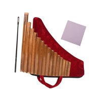 Magideal - Instrumento De Pipa De Pan Instrumento De Viento De Madera, Llave G, 15 Pipas Instrumento Musical Fácil De Aprender Para Aprender A Enseñar A Niños Y Mano Izquierda