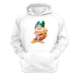 Genérico - Polerón Canguro Enano Blanca Diibujos Animados Blanco Talla M Unisex
