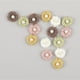 thumbnail image 3 of Adornos Suxumhao Flores de Tela con Perlas 3D Blanco 30 Piezas, 3 of 3