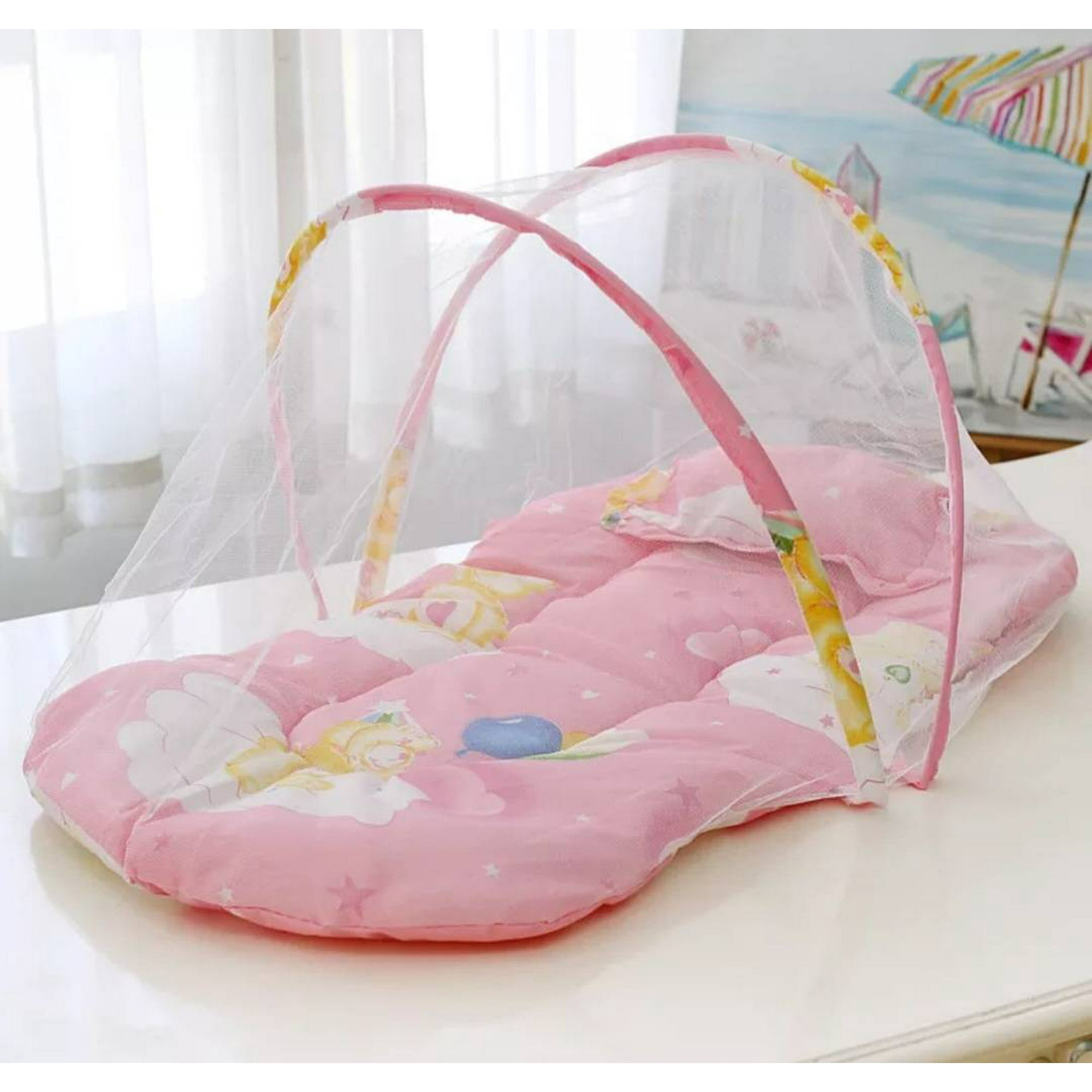 Mundo Eve - Cama Mosquitero Para Bebe Ym-07 Rosado