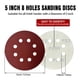 thumbnail image 2 of Discos de lijado NOOKEYA de 5" con 8 orificios, grano 220, paquete de 52, 2 of 6