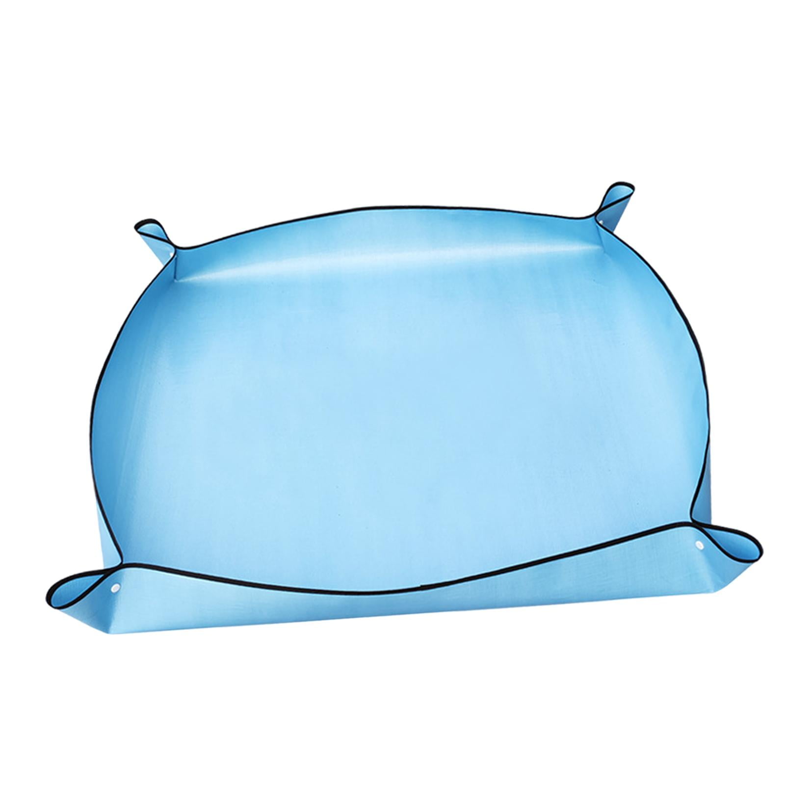 Magideal - Esterilla Para Trasplantar Plantas, Impermeable, Plegable, Para Macetas De Interior Azul