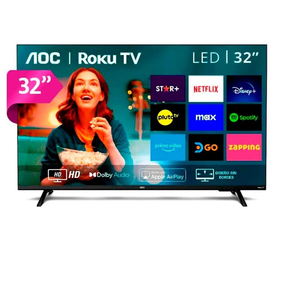 Smart Tv Aoc Led Hd 32" 32s5135-43i - Caja Reciclada