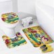thumbnail image 4 of Futurama-theme 4-Piece Shower Curtain Set with Rugs, Waterproof Bathroom Decor Set Includes Bath Mat, U-Shaped Rug, Toilet Lid Cover and Curtain with Hooks, 4 of 6