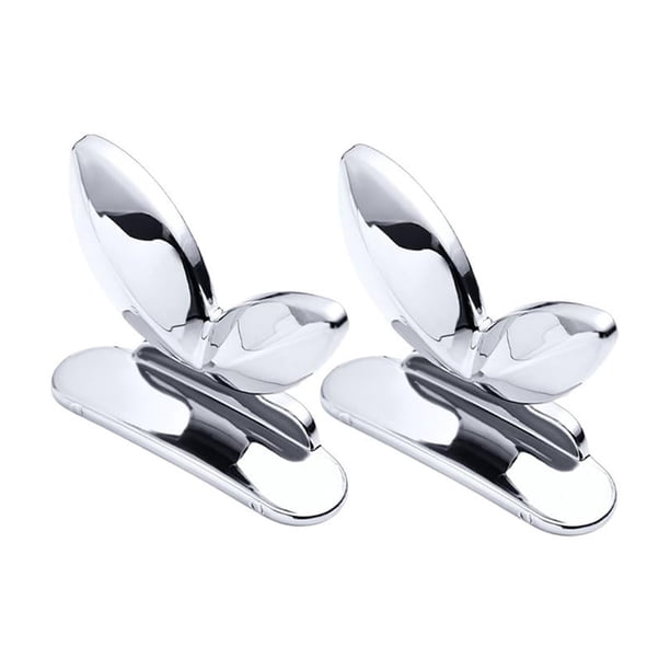 Elevador De Asiento De Inodoro 2x Soporte De Tapa De Asiento De Inodoro Para Diferentes Superficies De Inodoro Argent