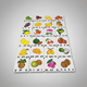 thumbnail image 1 of Apilable de fruta apilable didactico aprendizaje palabra #3, 1 of 3
