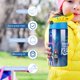 thumbnail image 5 of Ruby Gillman: Kraken adolescente Botella de Agua con Tapa Pop Top de Un Toque, Acero Inoxidable, a Prueba de Fugas, para Deportes, Botella Infantil azul 12 oz, 5 of 6