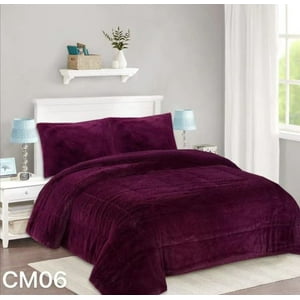 Genérico - Cobertor Chiporro Peludo King - Morado