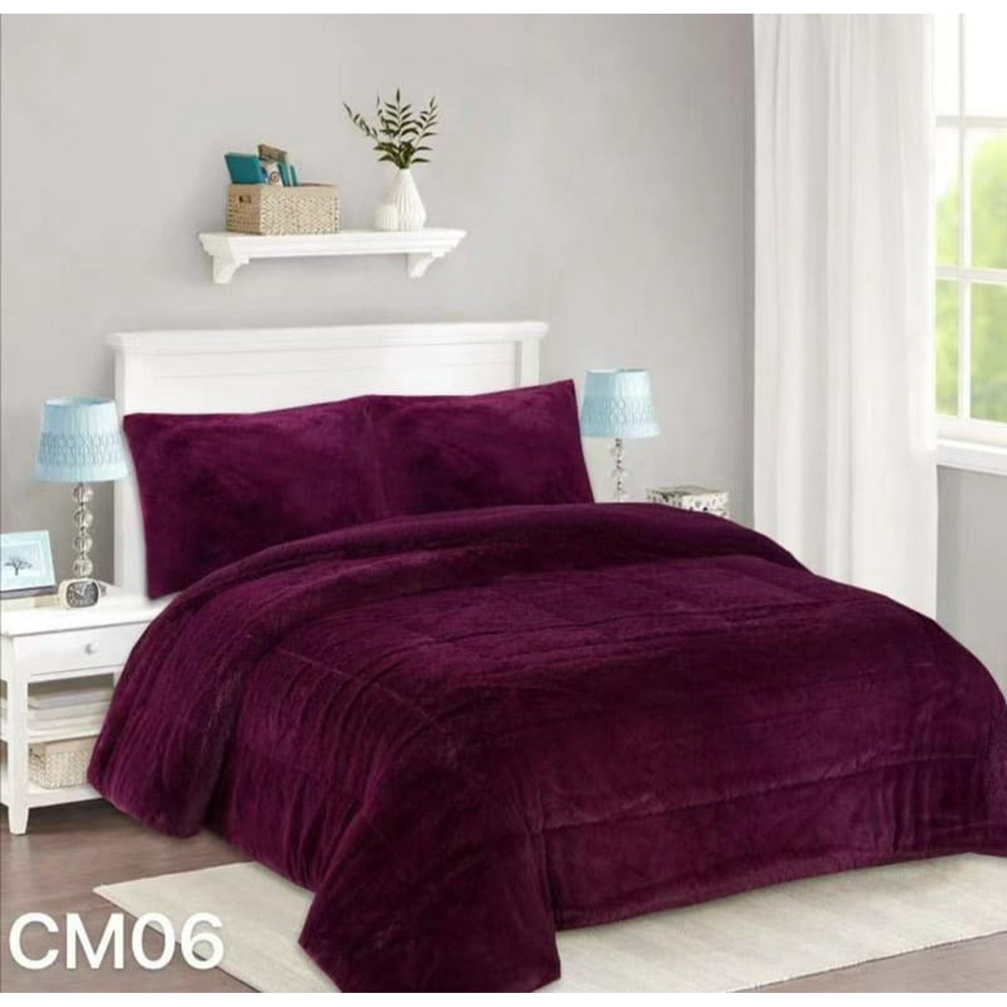 Genérico - Cobertor Chiporro Peludo King - Morado