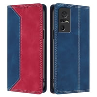 Funda Foxdock Para Tcl 40Se De Cuero Premium Bicolor Con Ranuras Rfid, Carcasa Tipo Billetera Antigolpes Y Soporte Plegable