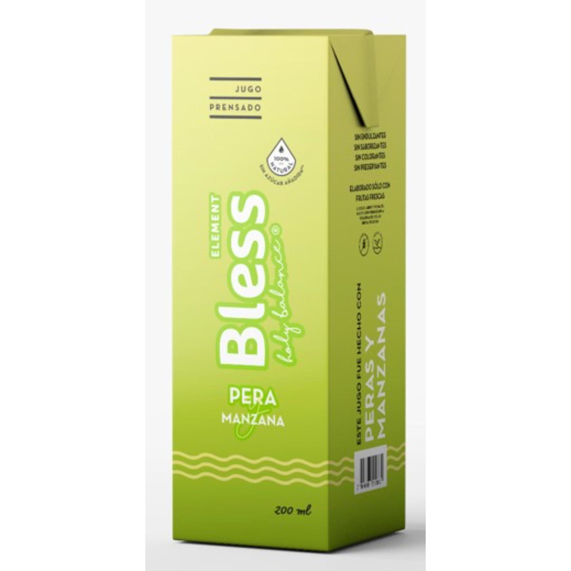 Jugo Pera Manzana Caja 200 ml BLESS