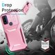 thumbnail image 4 of Funda Resistente para Motorola Moto G Power 2022 con Tapa Deslizante y Protección Militar Rosa, 4 of 6
