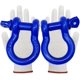 thumbnail image 1 of Grillete Acando 3/4" 28,5T Azul, paquete de 2 con guantes, 1 of 9
