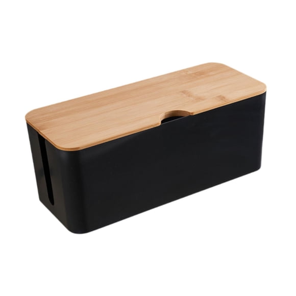 Caja De Gestión De Cables Organizador De Cables Ocultador Para Adaptadores De Cámara Concentradores USB L