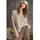 thumbnail image 1 of Top de Punto Holgado Teñido con Estampado de Leopardo M, 1 of 9