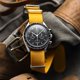 thumbnail image 5 of Correa de reloj WatchGecko Ridge de nylon 20 mm color amarillo, 5 of 9