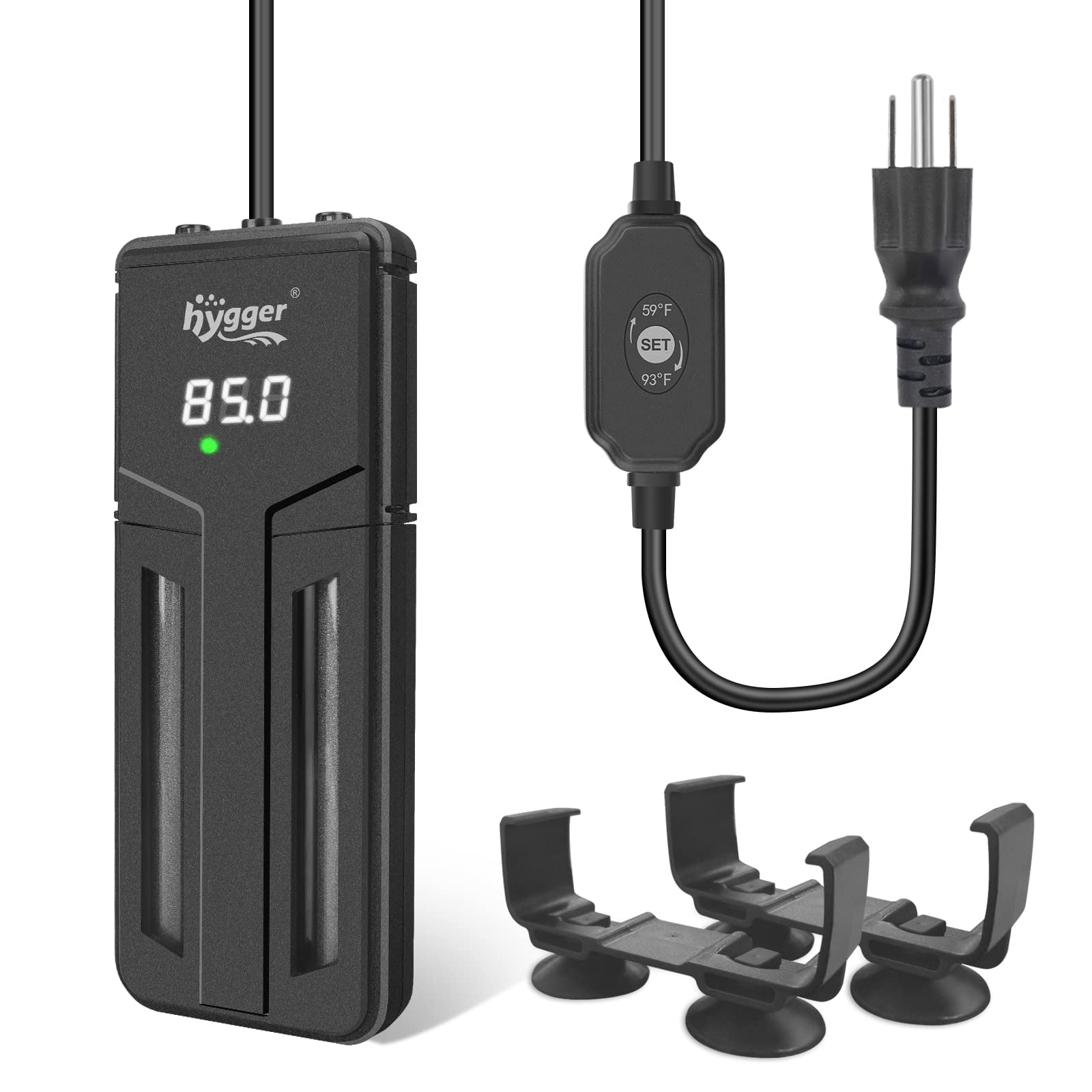 Calentador De Acuario Hygger 500w/800w/1200w, Pecera Sumergible