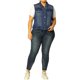 thumbnail image 2 of Agnes Orinda Chaqueta de Chaleco de Mezclilla sin Mangas con Botones Casual para Mujer de Talla Grande 6X Azul, 2 of 6