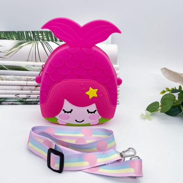 Backpack for Kids Girl Princess Schoolbag Mermaid Kindergarten Cute Toy Bag Embroidered Cute Animal Cartoon Backpack School Bag