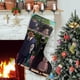 thumbnail image 1 of La Familia Addams 3 Tema: Calcetines de Navidad, fino lino blanco para colgar en escaleras y chimenea, decoración navideña para el hogar, regalo de Navidad.54cm×38cm, 1 of 5