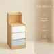 thumbnail image 2 of Velador Angosto Con Cajones Tricolor Homer Design 25*34*87cm 30*34*87cm Madera, 2 of 8