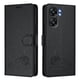 thumbnail image 1 of Funda tipo cartera FOXDOCK para Oukitel C58 con soporte, ranuras, RFID, diseño de gato, 1 of 5