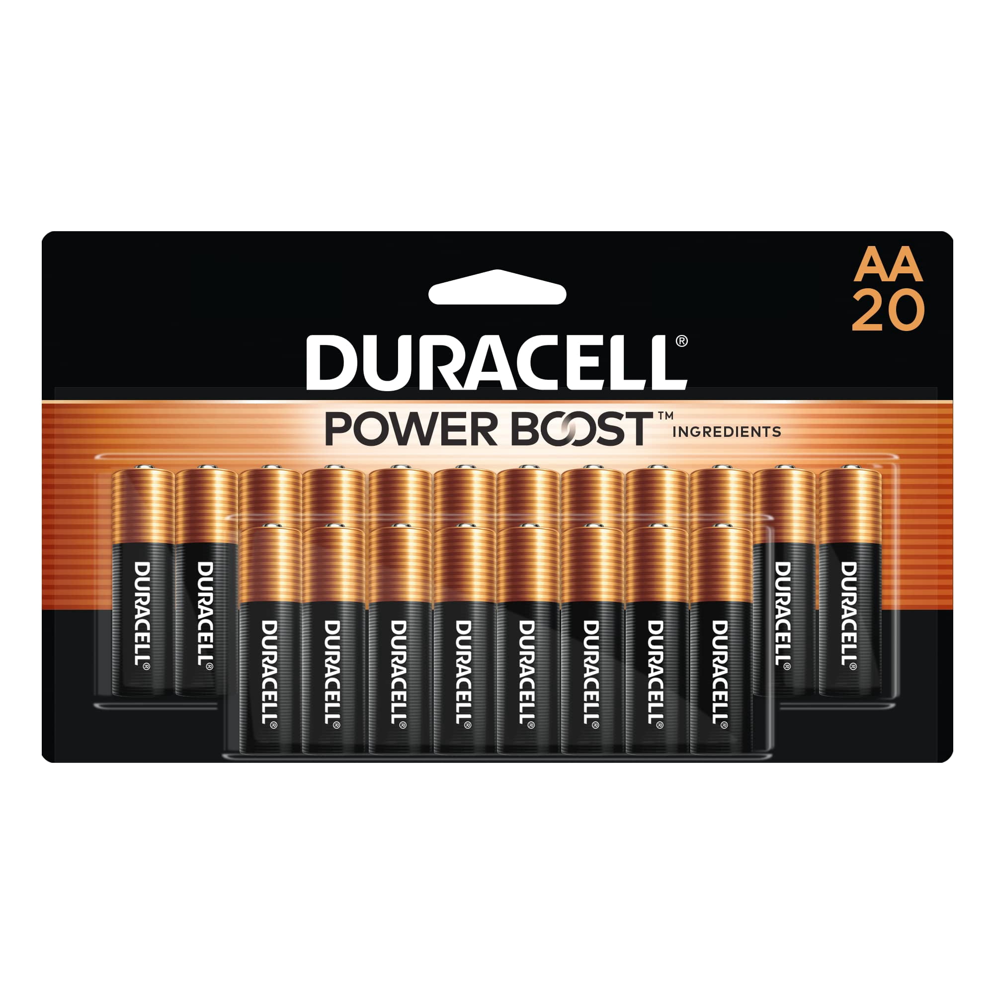 Batería Duracell Coppertop Aa, Paquete De 20 Unidades, Alcalinas
